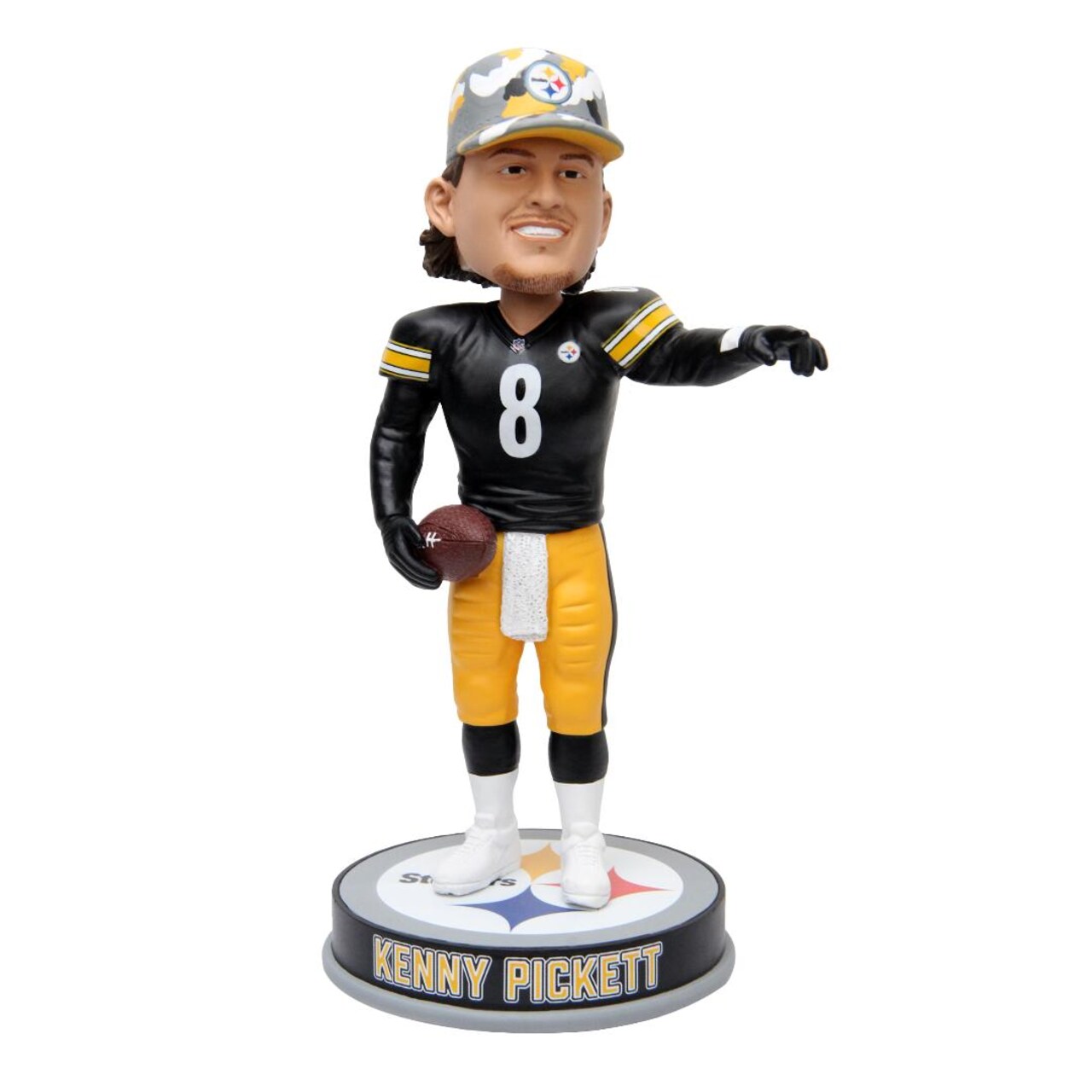 Kenny Pickett Pittsburgh Steelers w/Hat NFL Exclusive Bobblehead/360